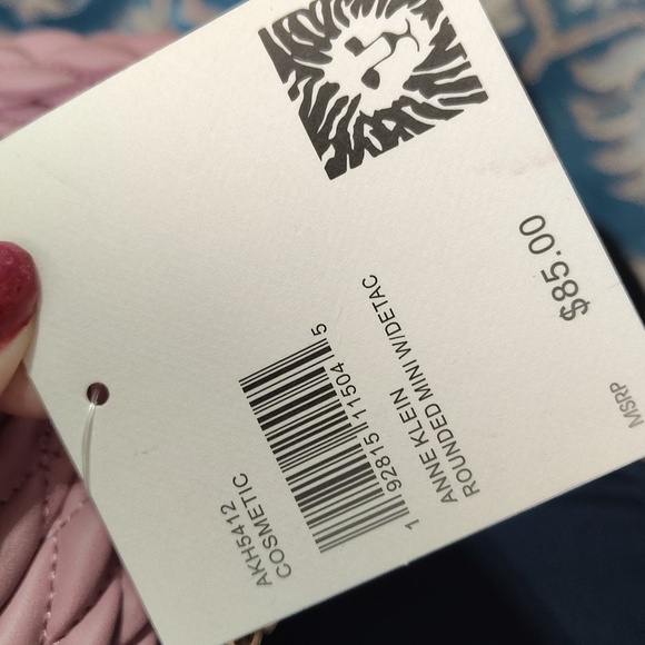 NWT Anne Klein Pink Quilted Handbag with Gold Crossbody Chain 🩷 - Picture 9 of 11